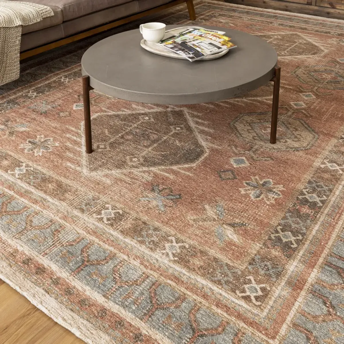 Zula Kinshasa Antique Area Rug - 5 0  X 8 0 