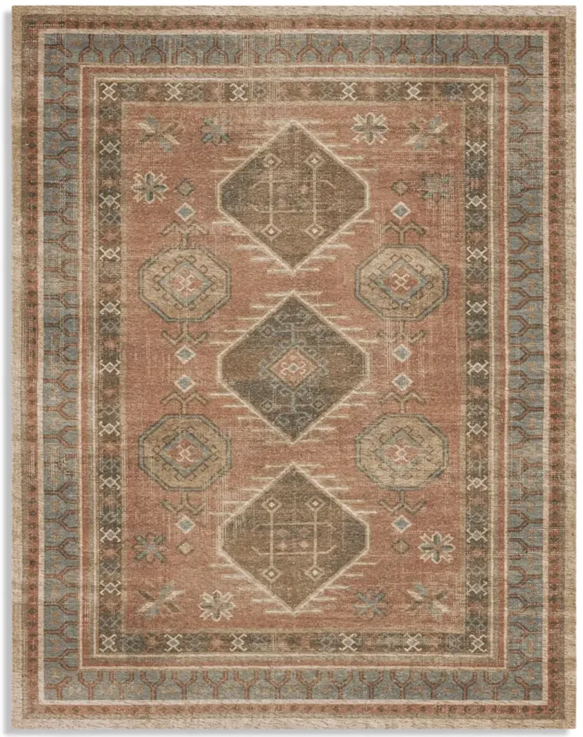 Zula Kinshasa Antique Area Rug - 5 0  X 8 0 