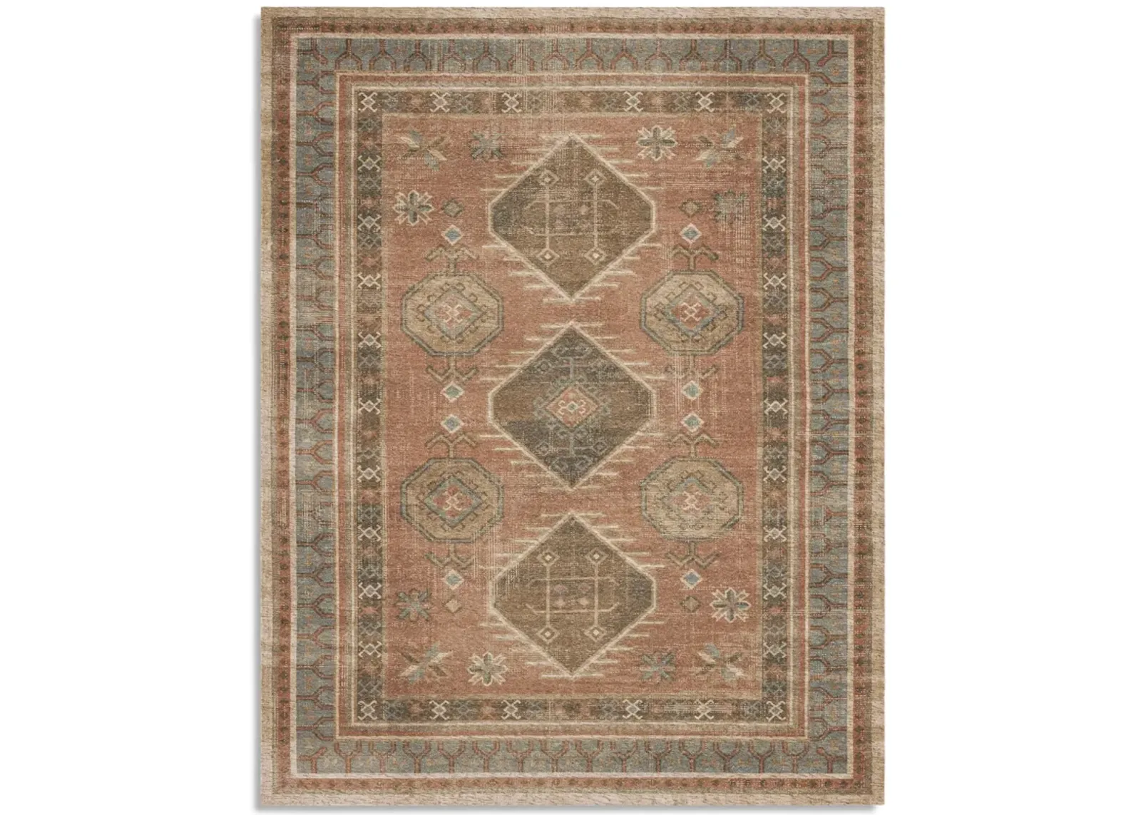 Zula Kinshasa Antique Area Rug - 5 0  X 8 0 