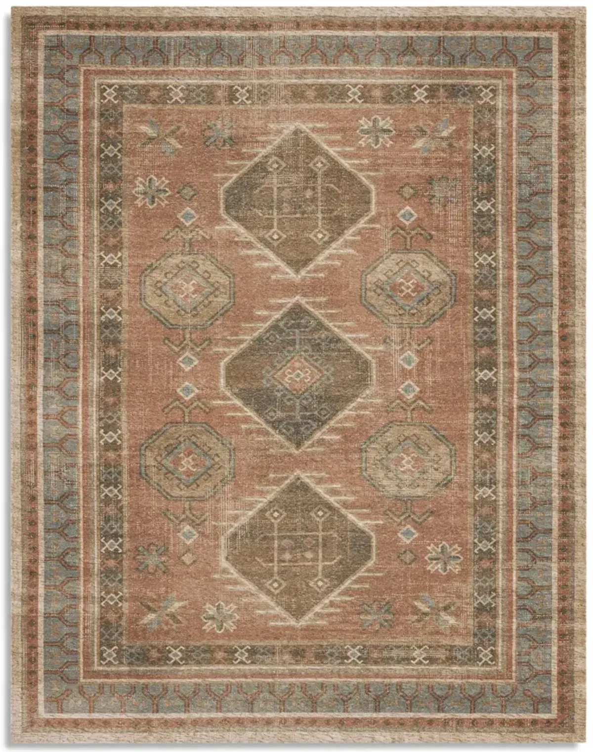 Zula Kinshasa Antique Area Rug - 5 0  X 8 0 