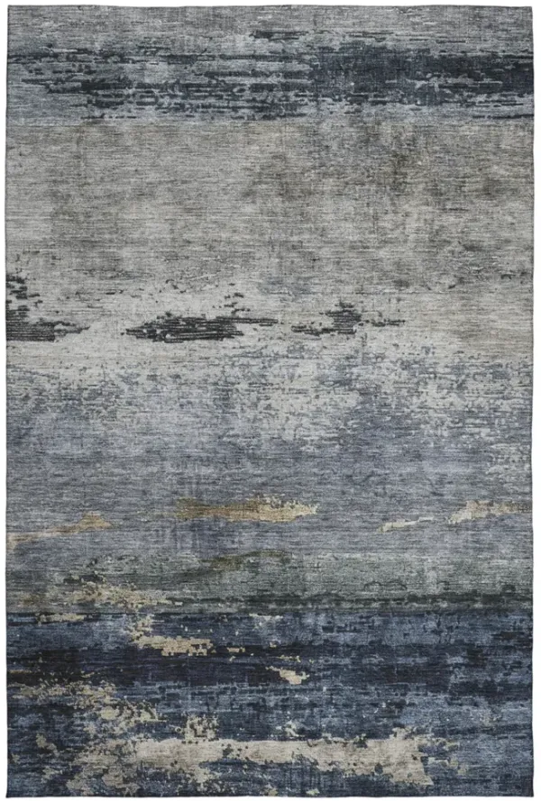 Nouveau Navy Area Rug - 5 0  X 7 6 