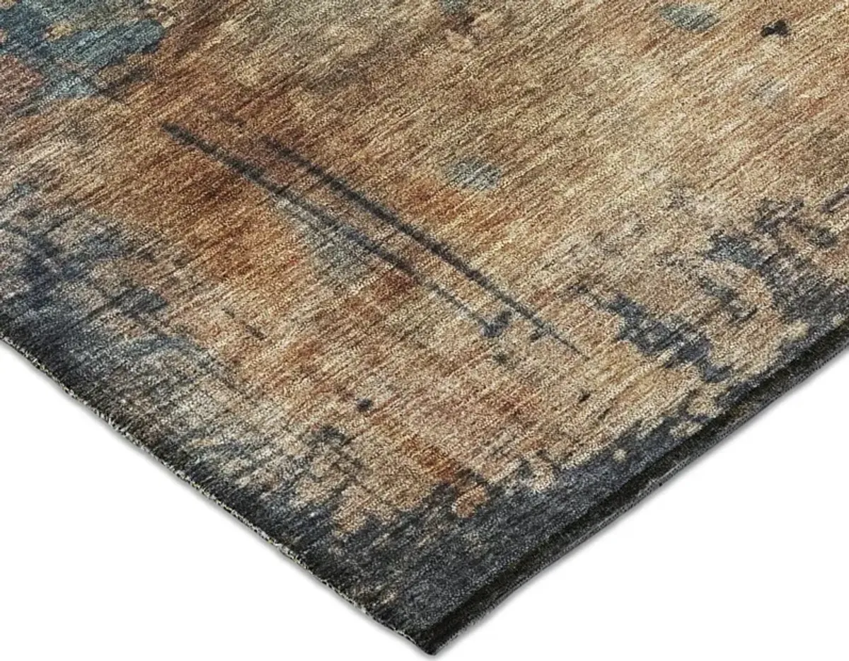 Nouveau Teal Area Rug - 5 0  X 7 6 