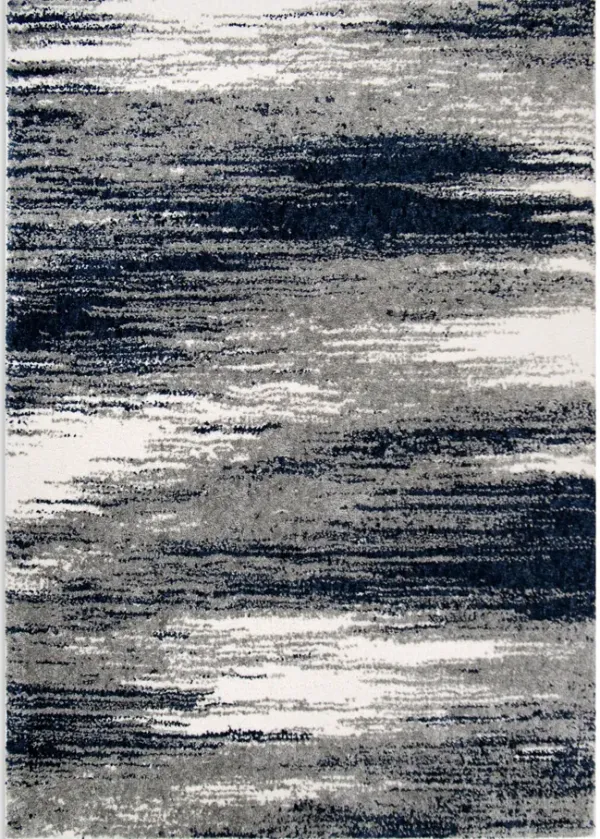 Cottontail Navy Area Rug - 5 3  X 7 6 