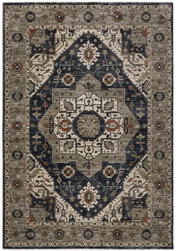 Eliana Medallion Charcoal Area Rug - 5 3  x 7 6 