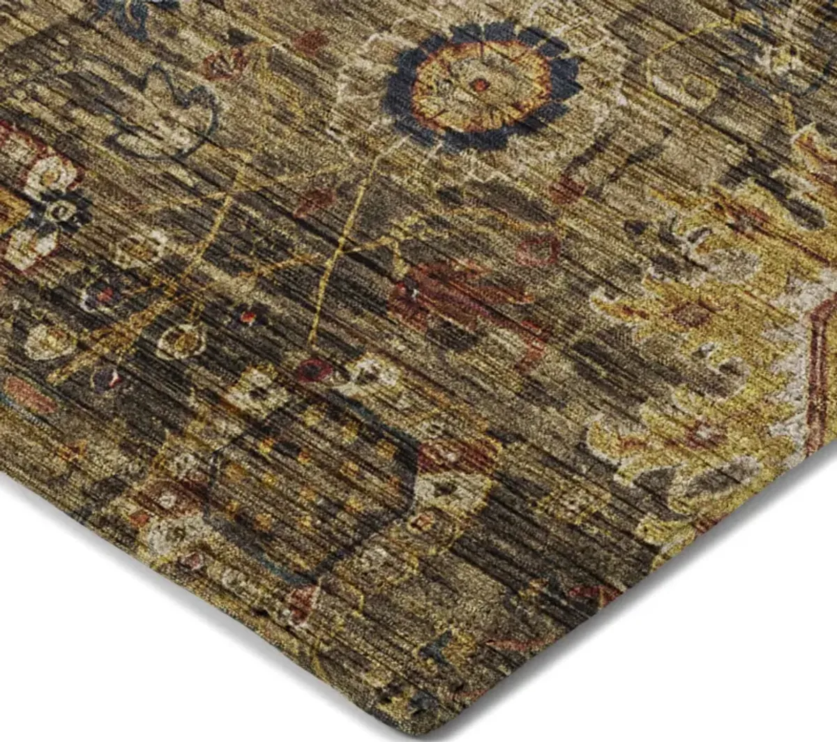 Silk Road Clove Washable Area Rug - 5 0  X 7 6 