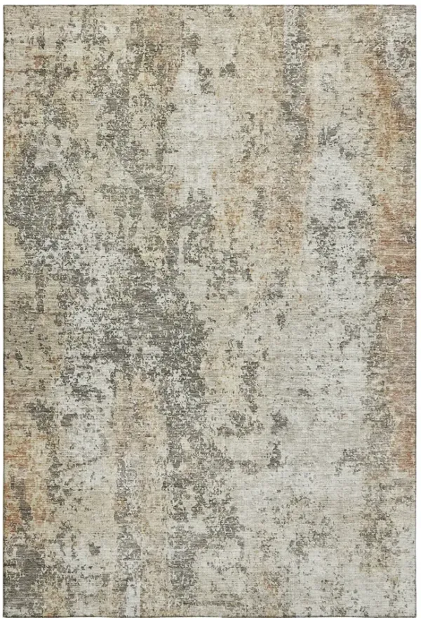 Bresca Terracotta Washable Area Rug - 5 0  X 7 6 