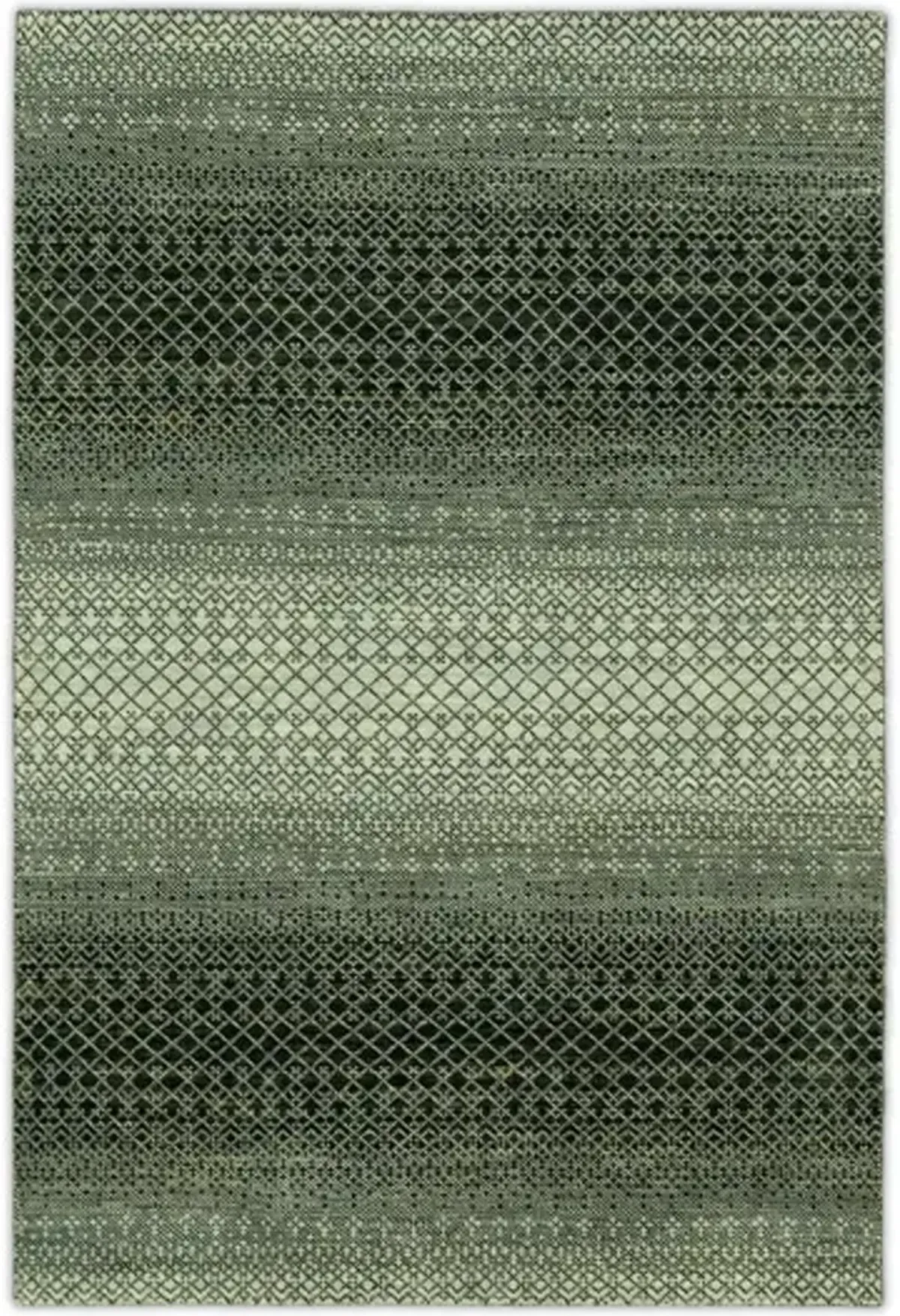 Rainbow Hand Knotted Area Rug - 5 6  X 8 6 