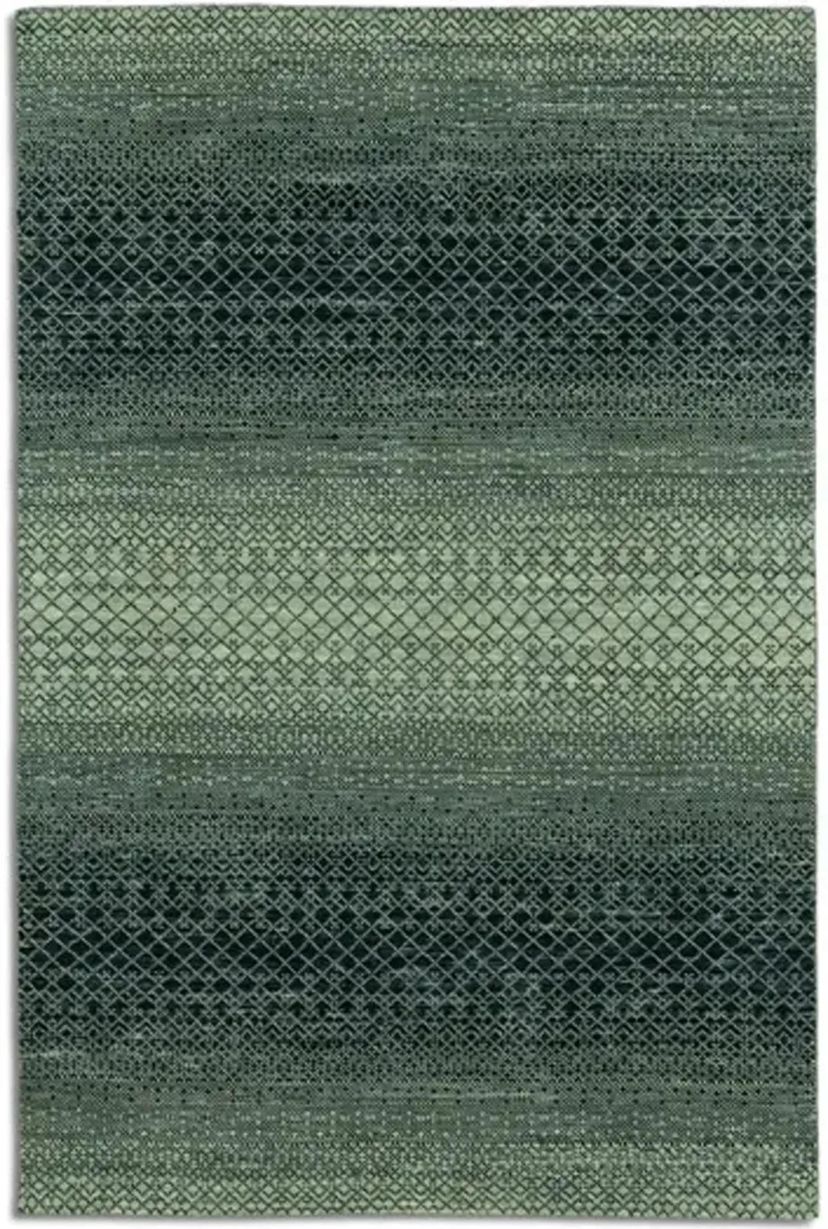 Rainbow Hand Knotted Area Rug - 5 6  X 8 6 
