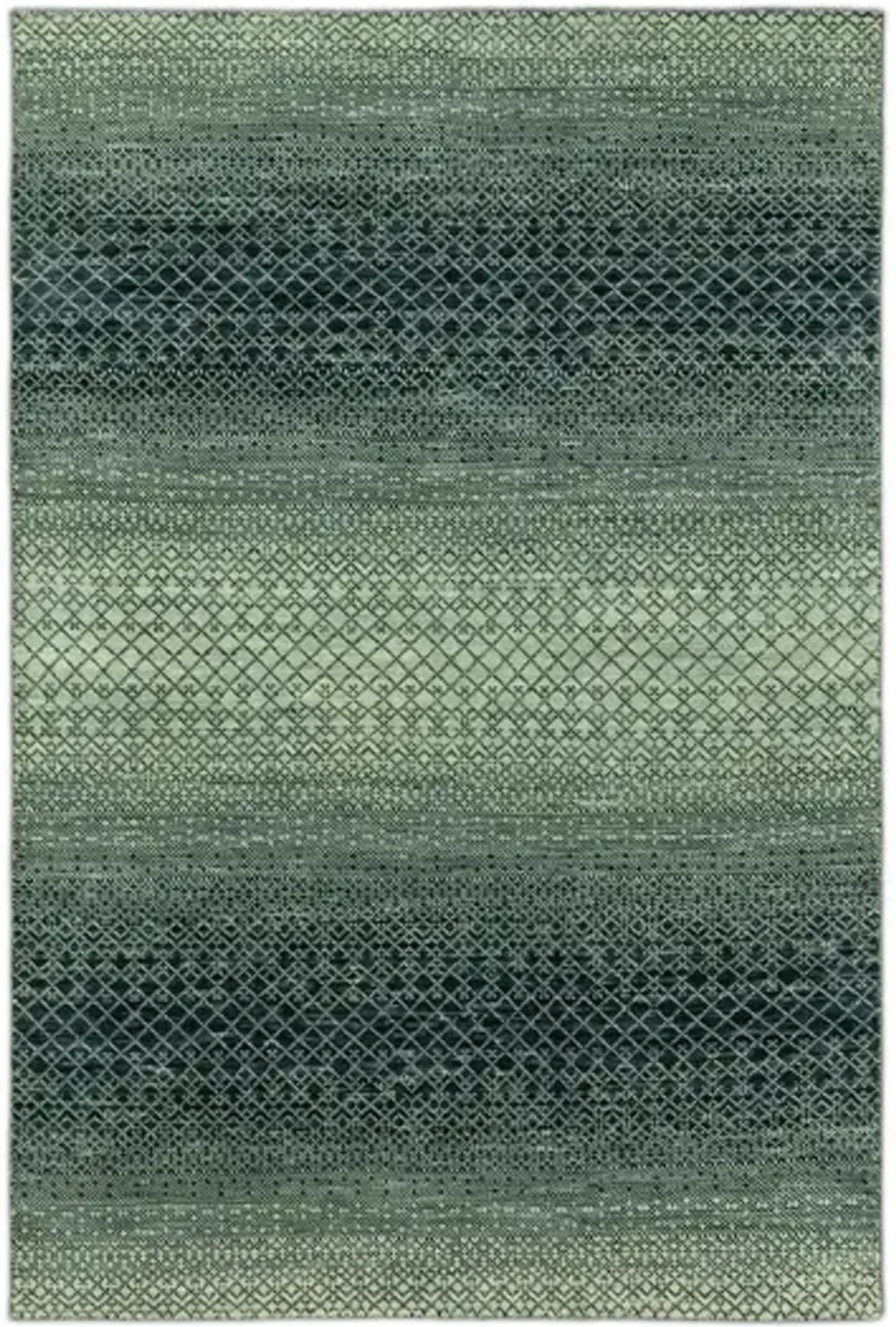 Rainbow Hand Knotted Area Rug - 5 6  X 8 6 