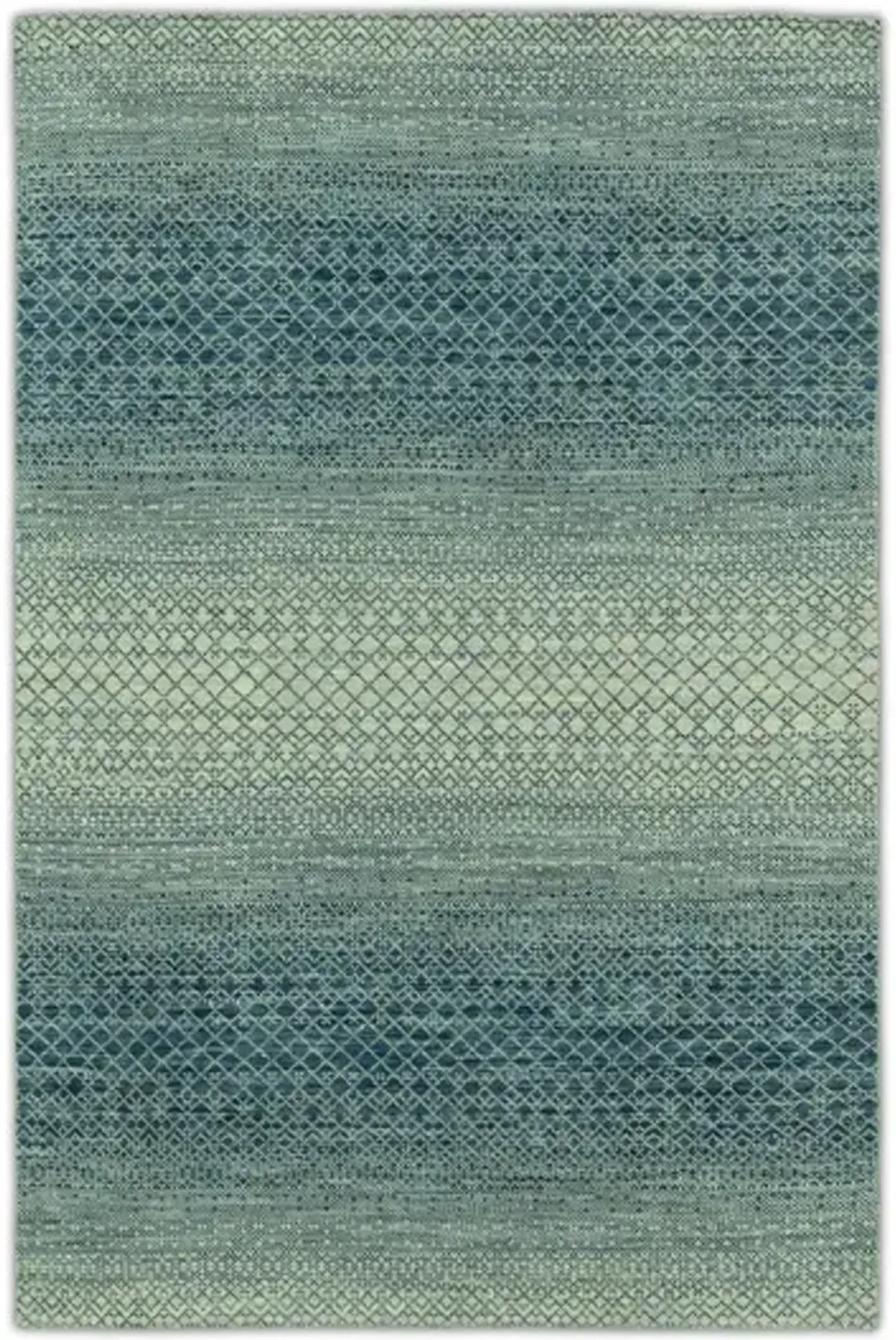 Rainbow Hand Knotted Area Rug - 5 6  X 8 6 