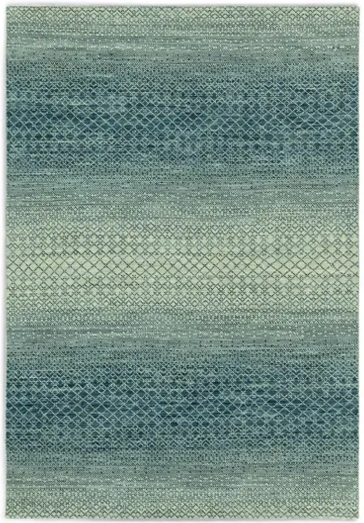 Rainbow Hand Knotted Area Rug - 7 9  X 9 9 