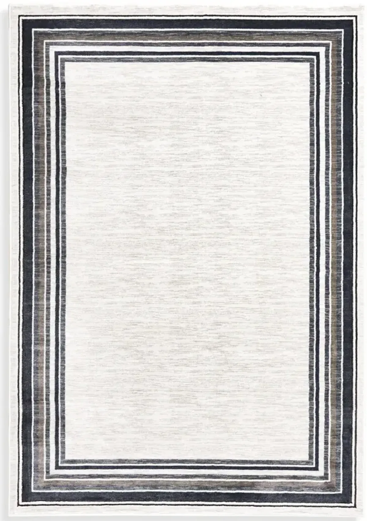 Clearwater Borders Oyster Nightfall Area Rug - 5 3  X 7 7 