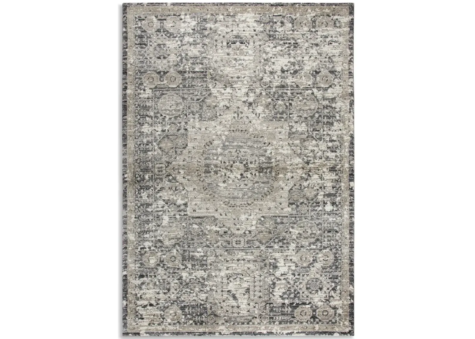 Panache Grey Area Rug - 6 7  X 9 6 