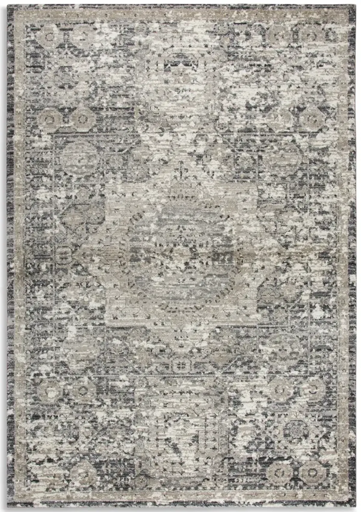 Panache Grey Area Rug - 6 7  X 9 6 