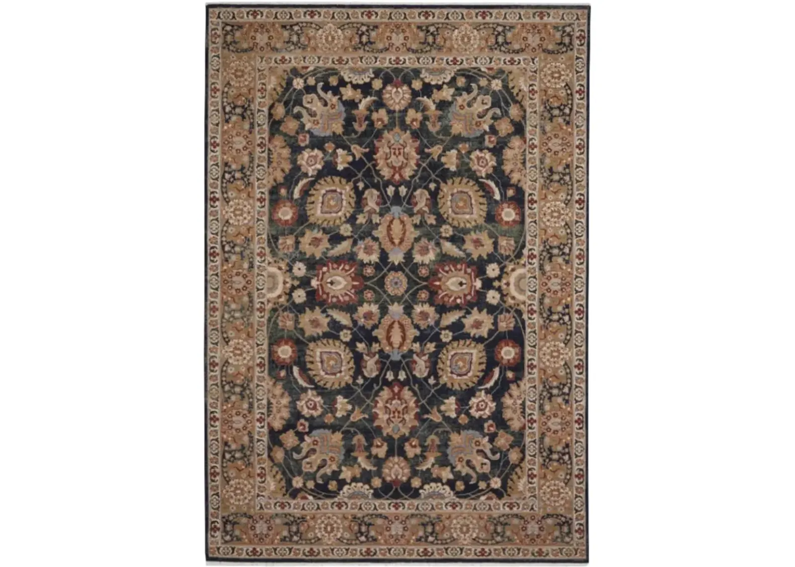 Lineage Peshawar Deep Indigo 6 7  x 9 10  Area Rug