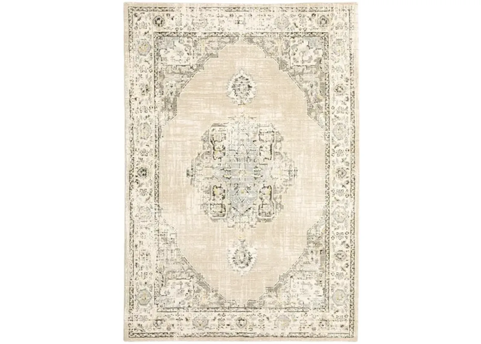 Andorra Medallion Light Area Rug - 6 7  X 9 6 