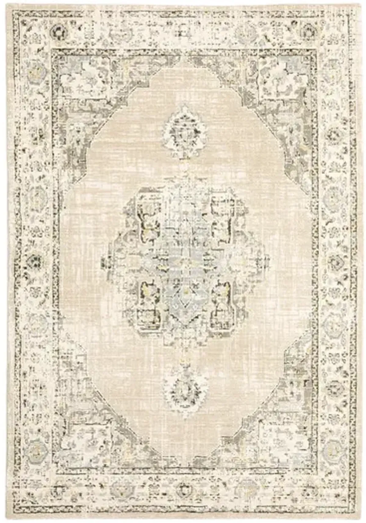 Andorra Medallion Light Area Rug - 6 7  X 9 6 