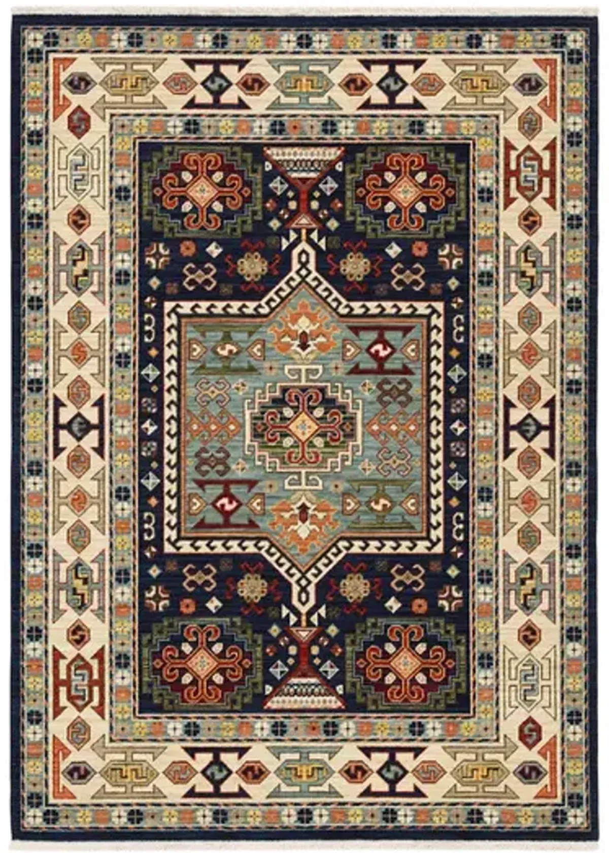 Lilihan Bone Area Rug - 6 7  X 9 6 