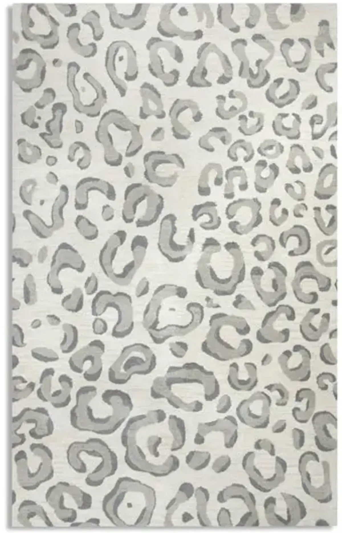 Montane Grey Leopard Area Rug - 6 0  X 9 0 