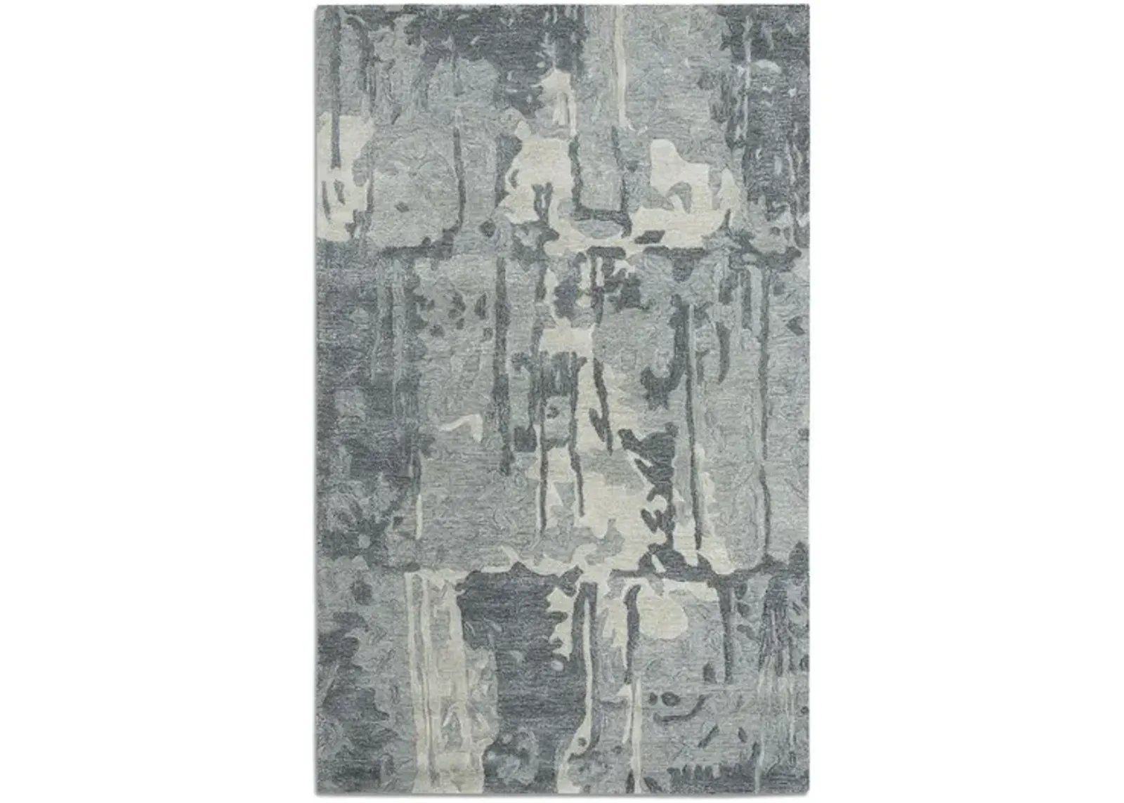 Montane Grey Abstract Area Rug - 6 0  X 9 0 