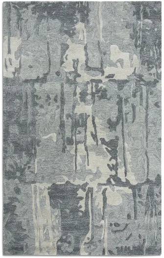 Montane Grey Abstract Area Rug - 6 0  X 9 0 
