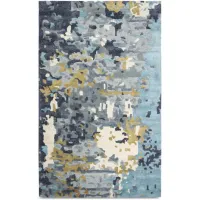 Montane Blue Abstract Area Rug - 6 0  X 9 0 