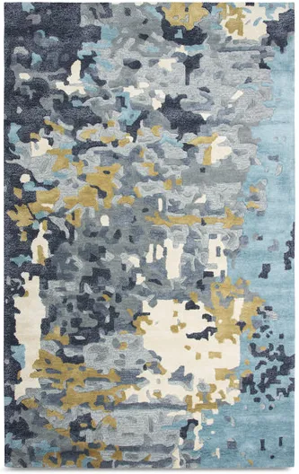 Montane Blue Abstract Area Rug - 6 0  X 9 0 
