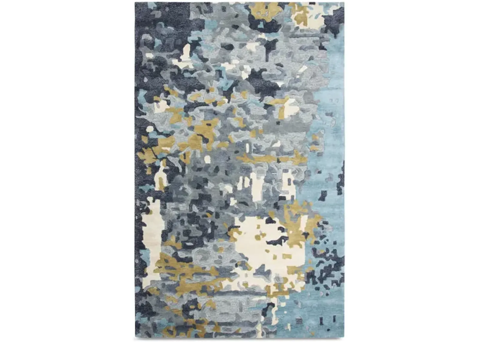 Montane Blue Abstract Area Rug - 6 0  X 9 0 