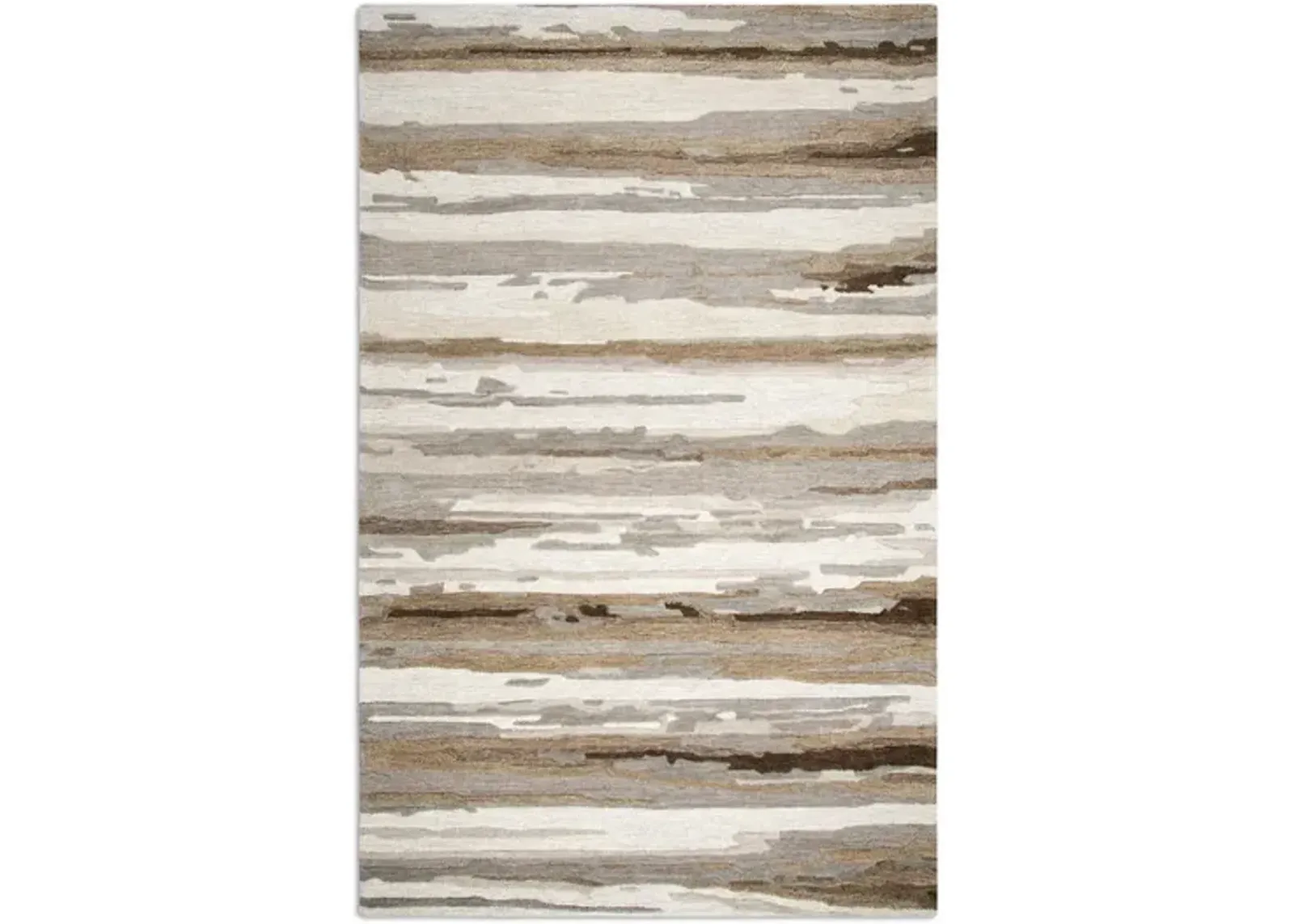 Montane Grey Water Stripes Area Rug - 6 0  X 9 0 