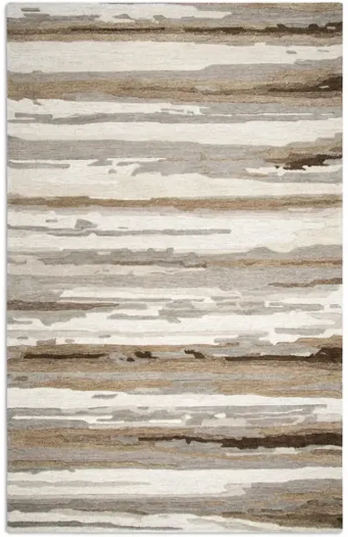 Montane Grey Water Stripes Area Rug - 6 0  X 9 0