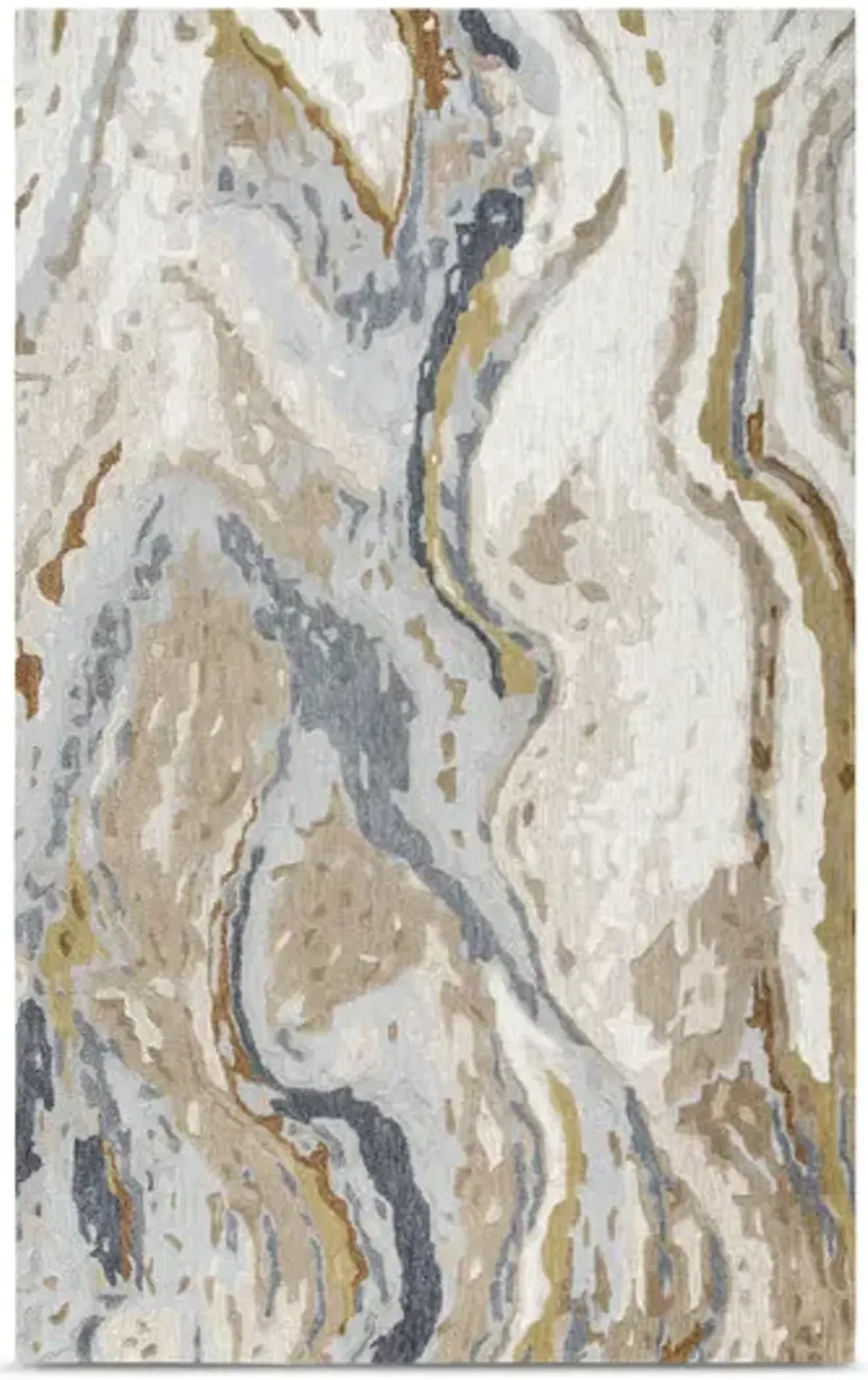 Montane Grey Marble Area Rug - 6 0  X 9 0