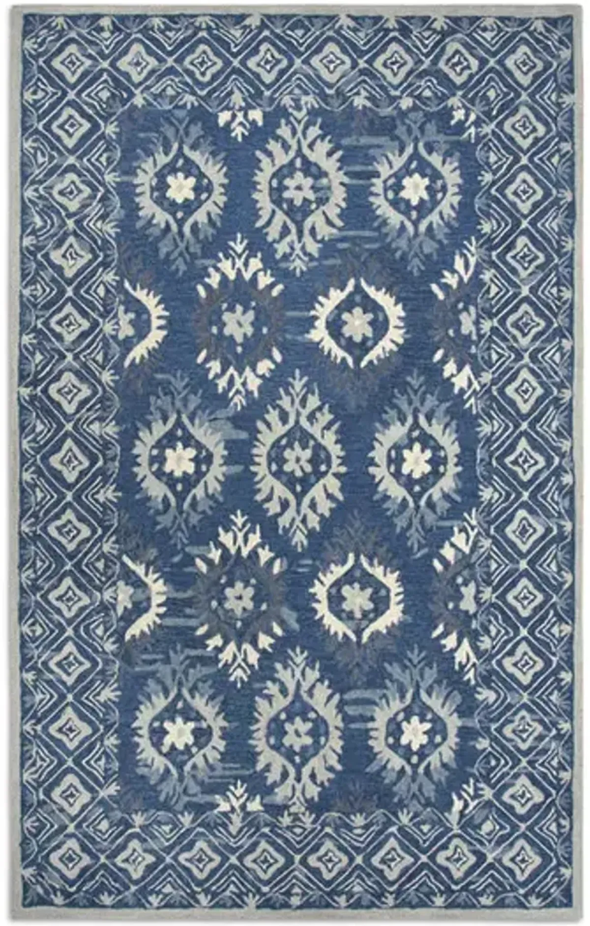 Montane Blue Batik Area Rug - 6 0  X 9 0 