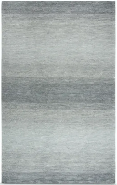 Montane Grey Ombre Stripe Area Rug - 6 0  X 9 0 