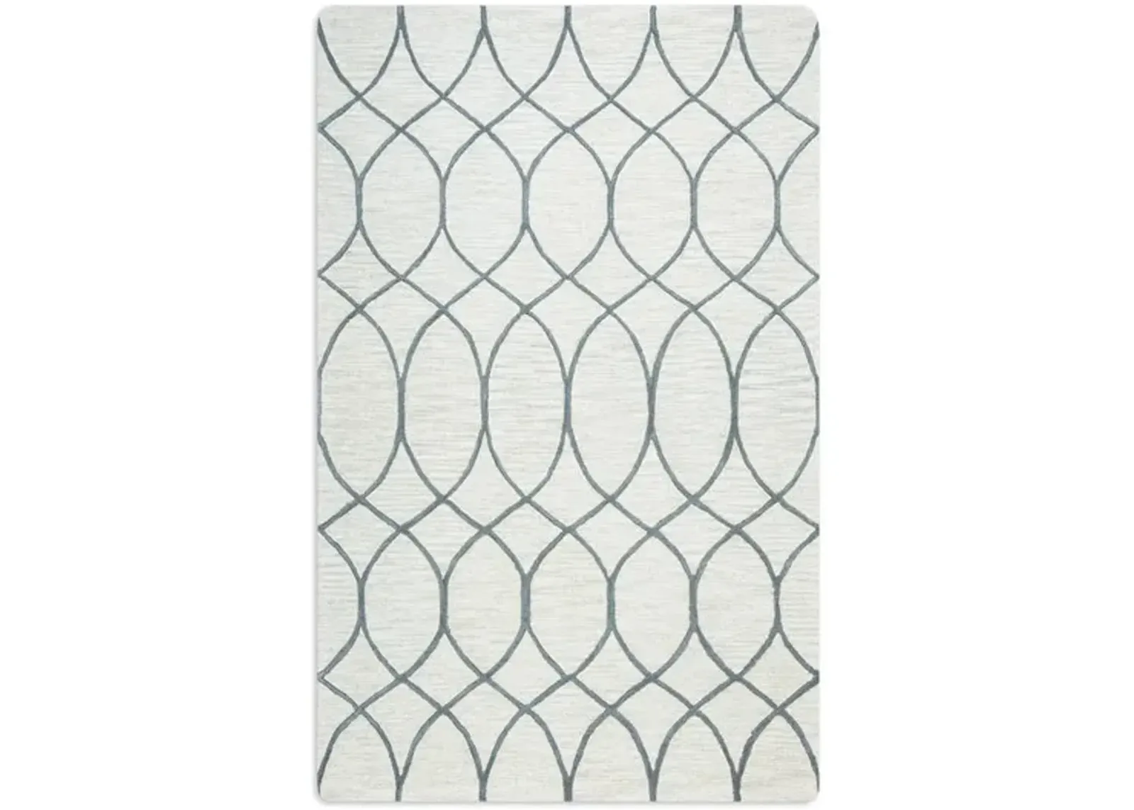 Montane White Geo Circles Area Rug - 6 0  X 9 0 