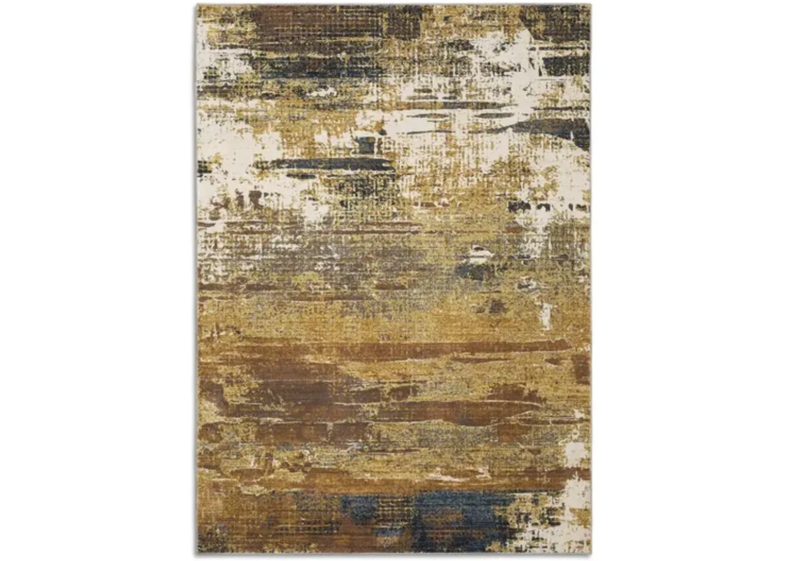 Caravan Rust Abstract Area Rug - 6 7  X 9 6 