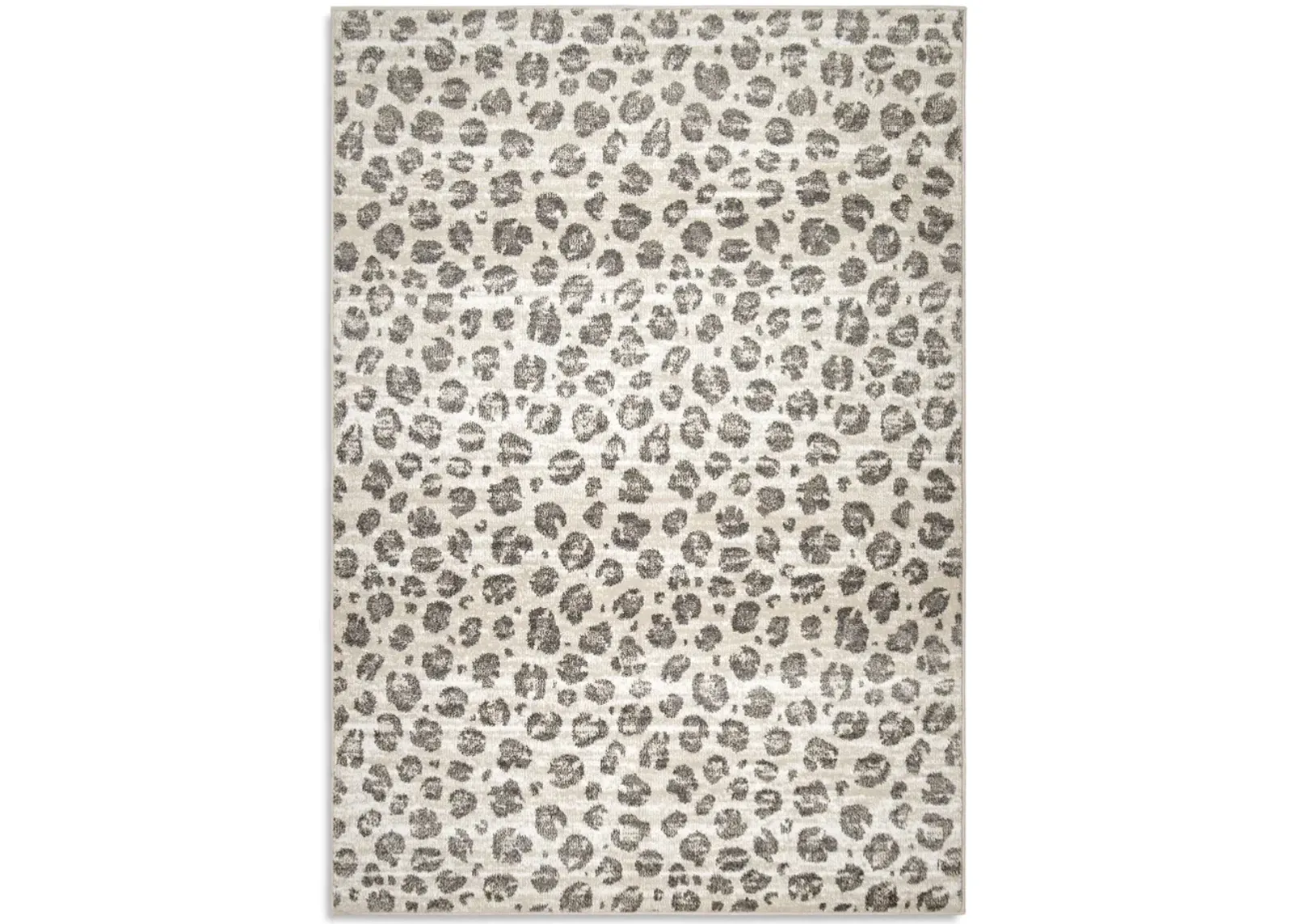 Wilds Snow Leopard 8 0  x 10 0  Area Rug