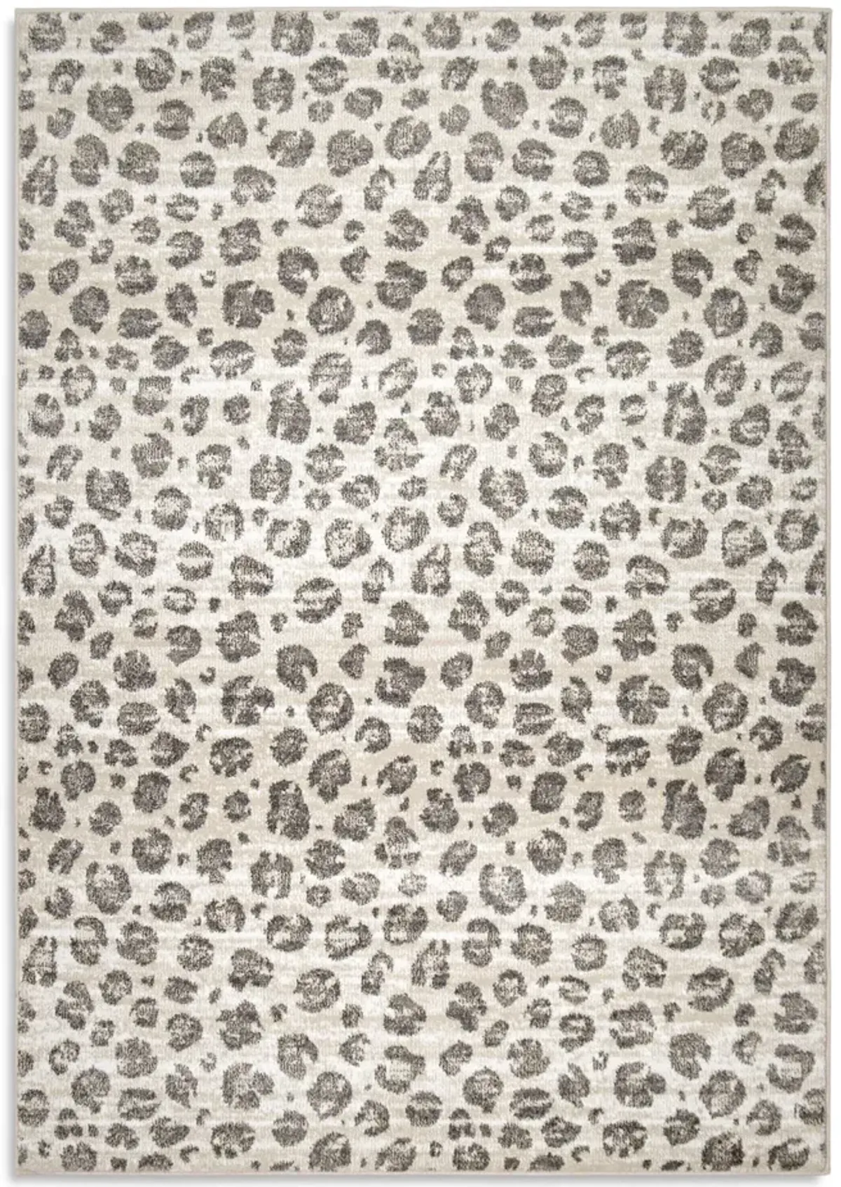 Wilds Snow Leopard 8 0  x 10 0  Area Rug