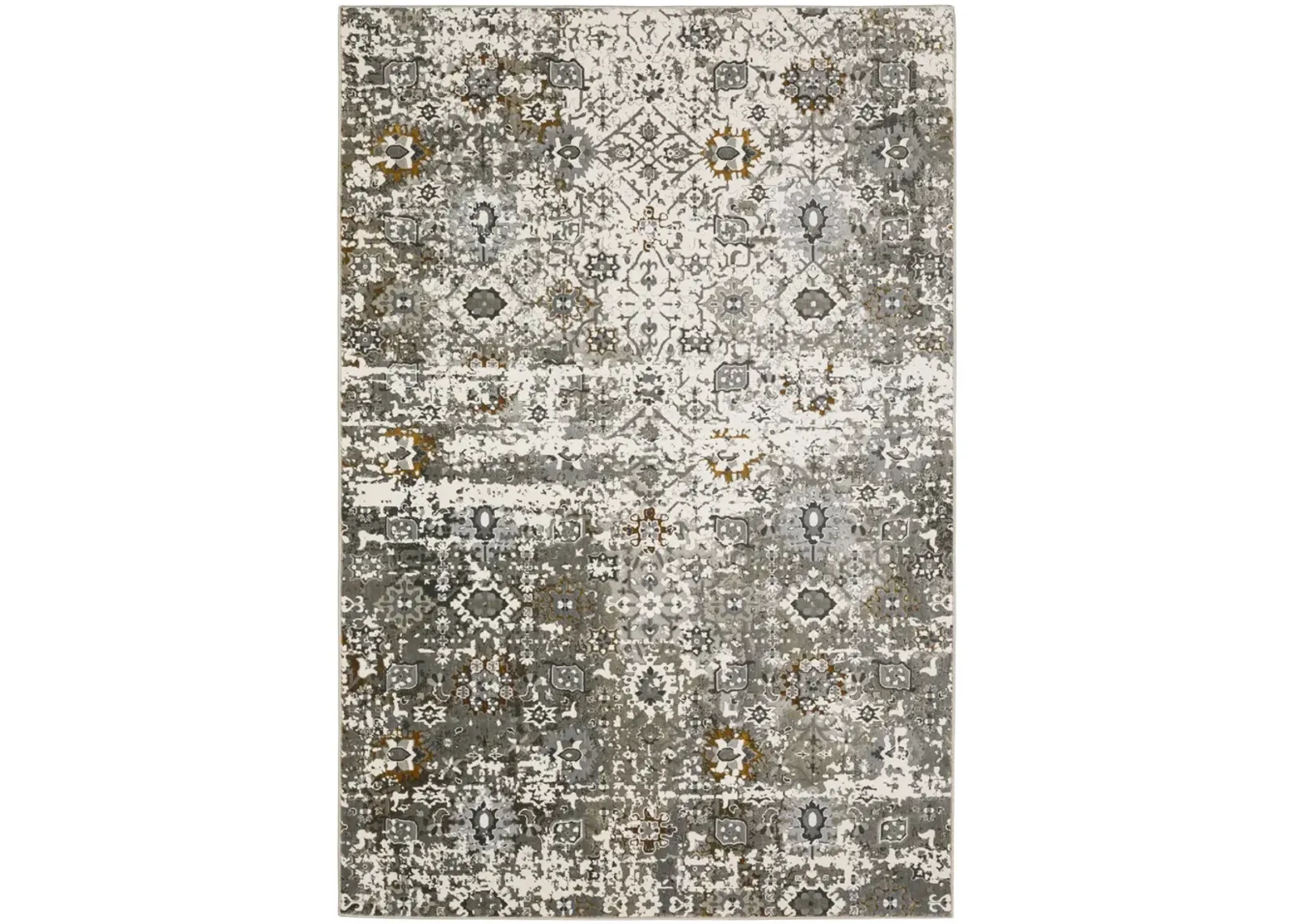 Gemini Grey Multi 6 7  X 9 6  Area Rug