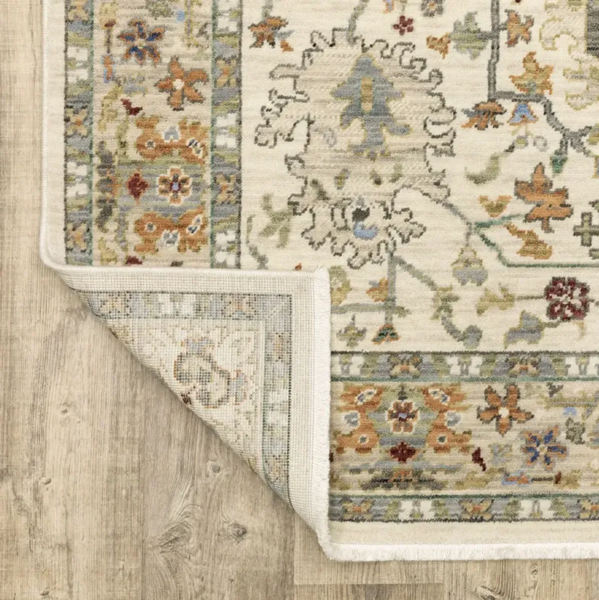 Lucca Ivory Multi 6 7  x 9 6  Area Rug