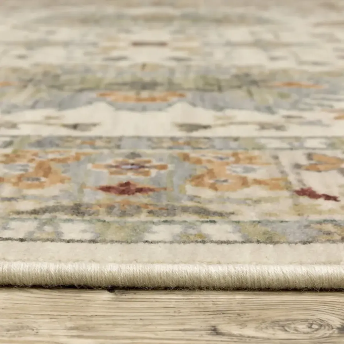 Lucca Ivory Multi 6 7  x 9 6  Area Rug