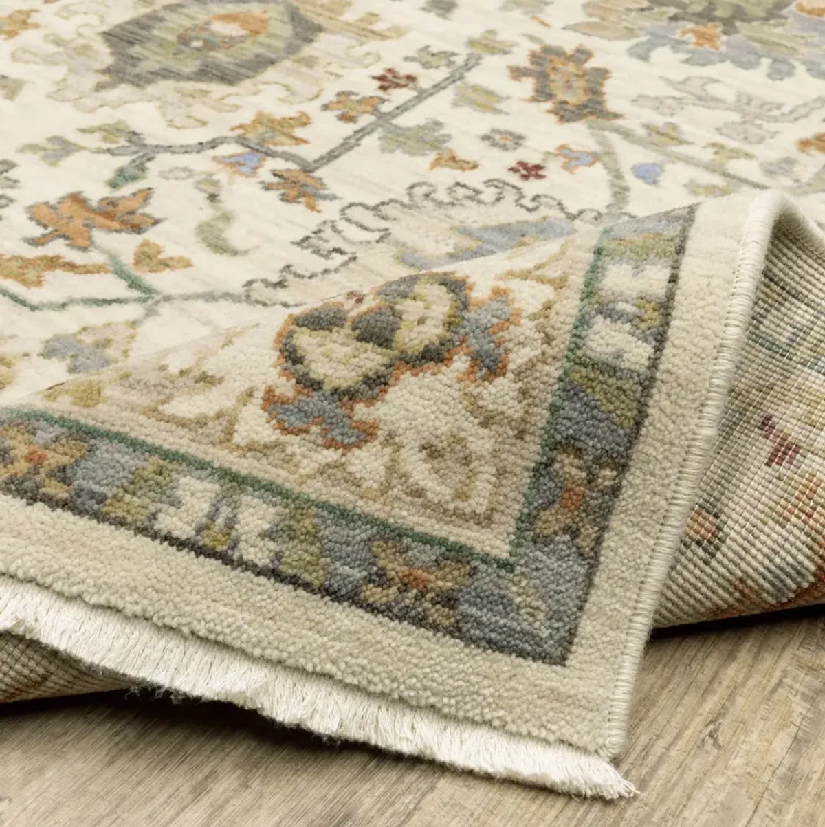 Lucca Ivory Multi 6 7  x 9 6  Area Rug