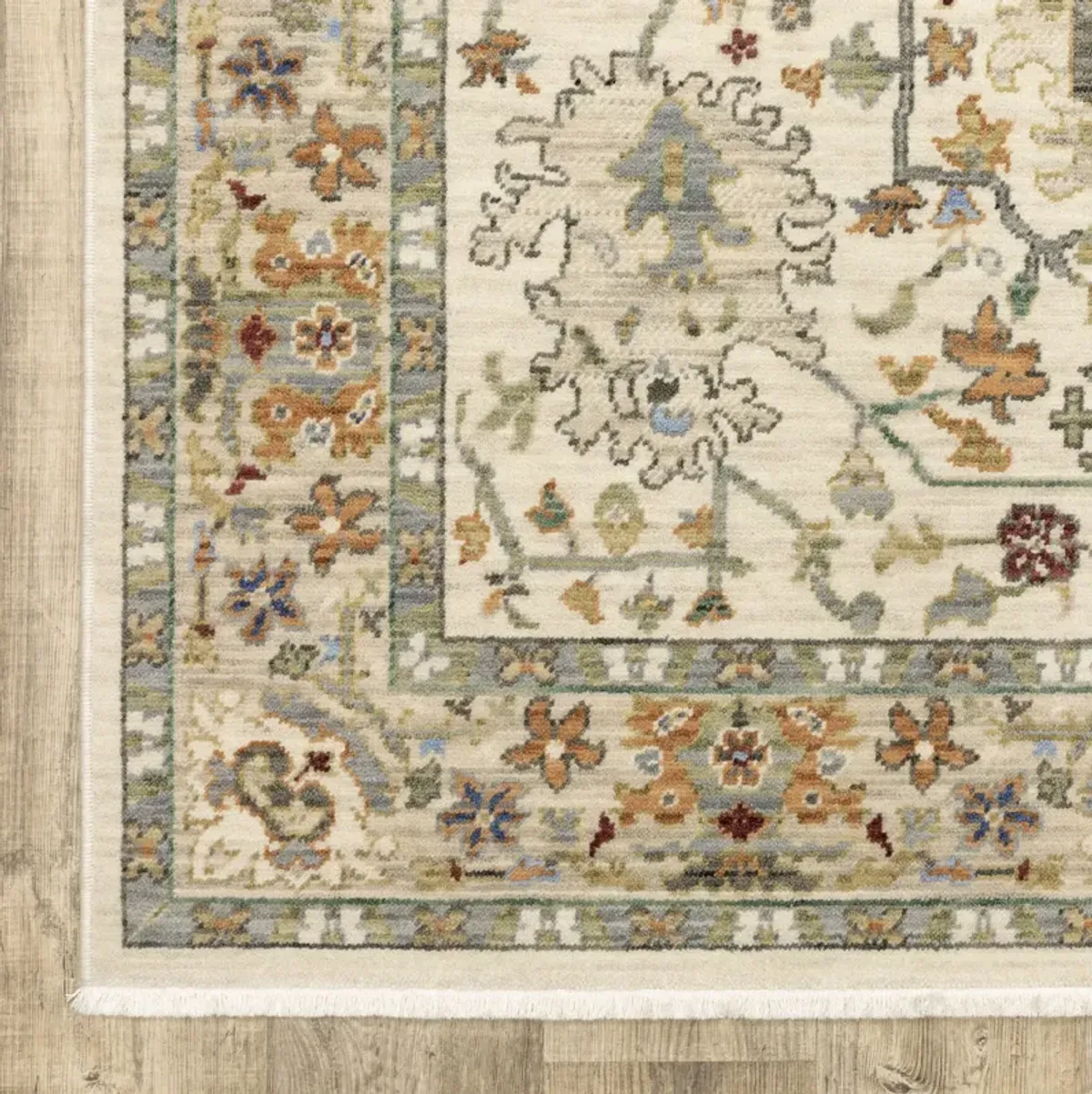 Lucca Ivory Multi 6 7  x 9 6  Area Rug