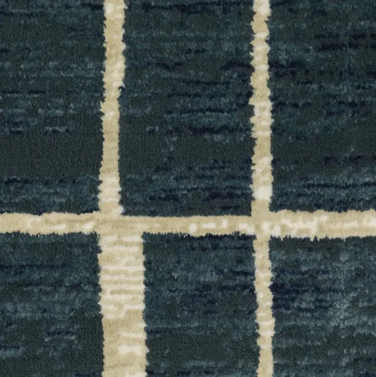 Reed Blue Ivory 6 7  X 9 6  Area Rug