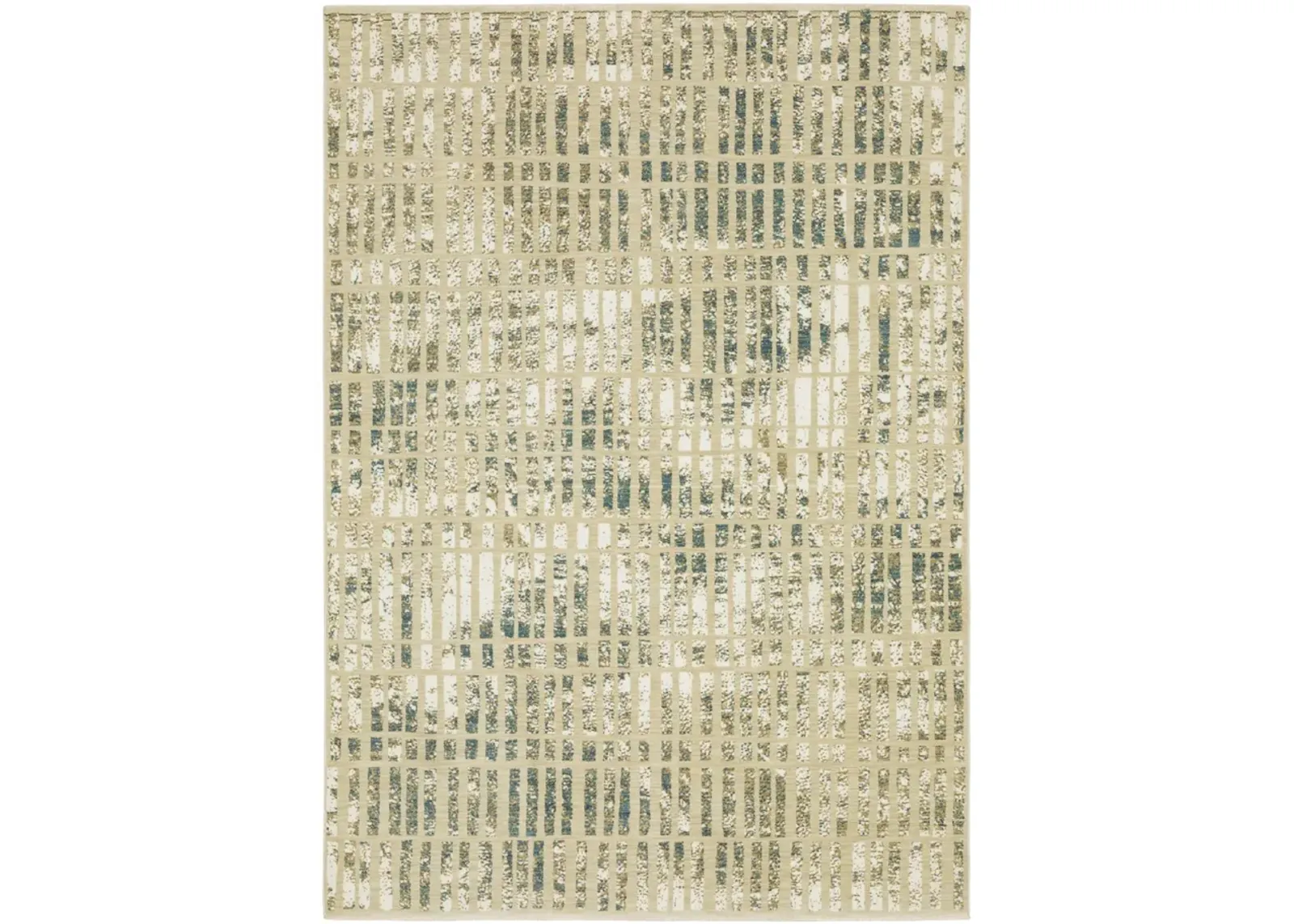 Reed Ivory Blue 6 7  X 9 6  Area Rug