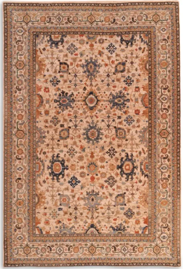 Lineage Keshan Sand 6 7  x 9 10  Area Rug