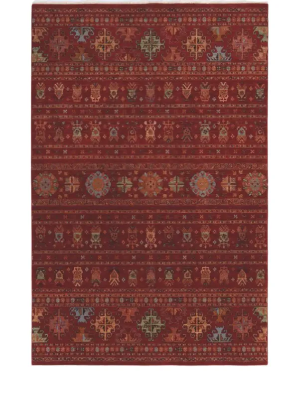Lineage Kilim Sangria 6 7  x 9 10  Area Rug
