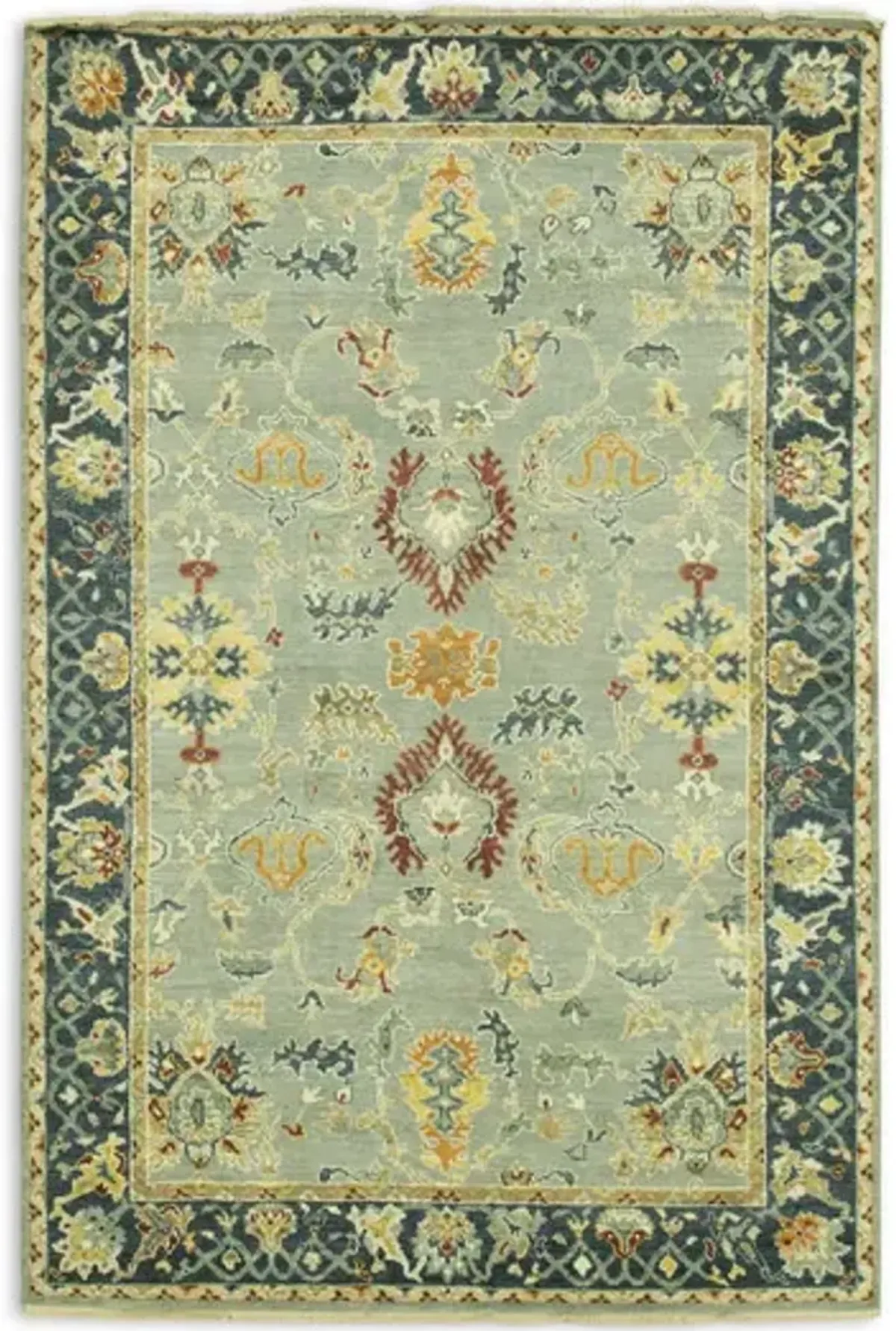 Hand Knotted Area Rug - 6 0  X 9 0 