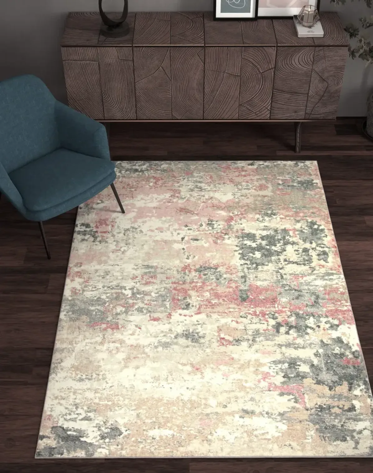 Roxy Blush Landscape - 6 0  x 9 0  Area Rug