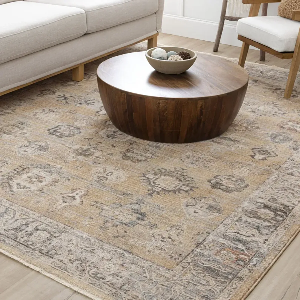 Echo Aurelia Camel Area Rug - 6 7  X 9 6 