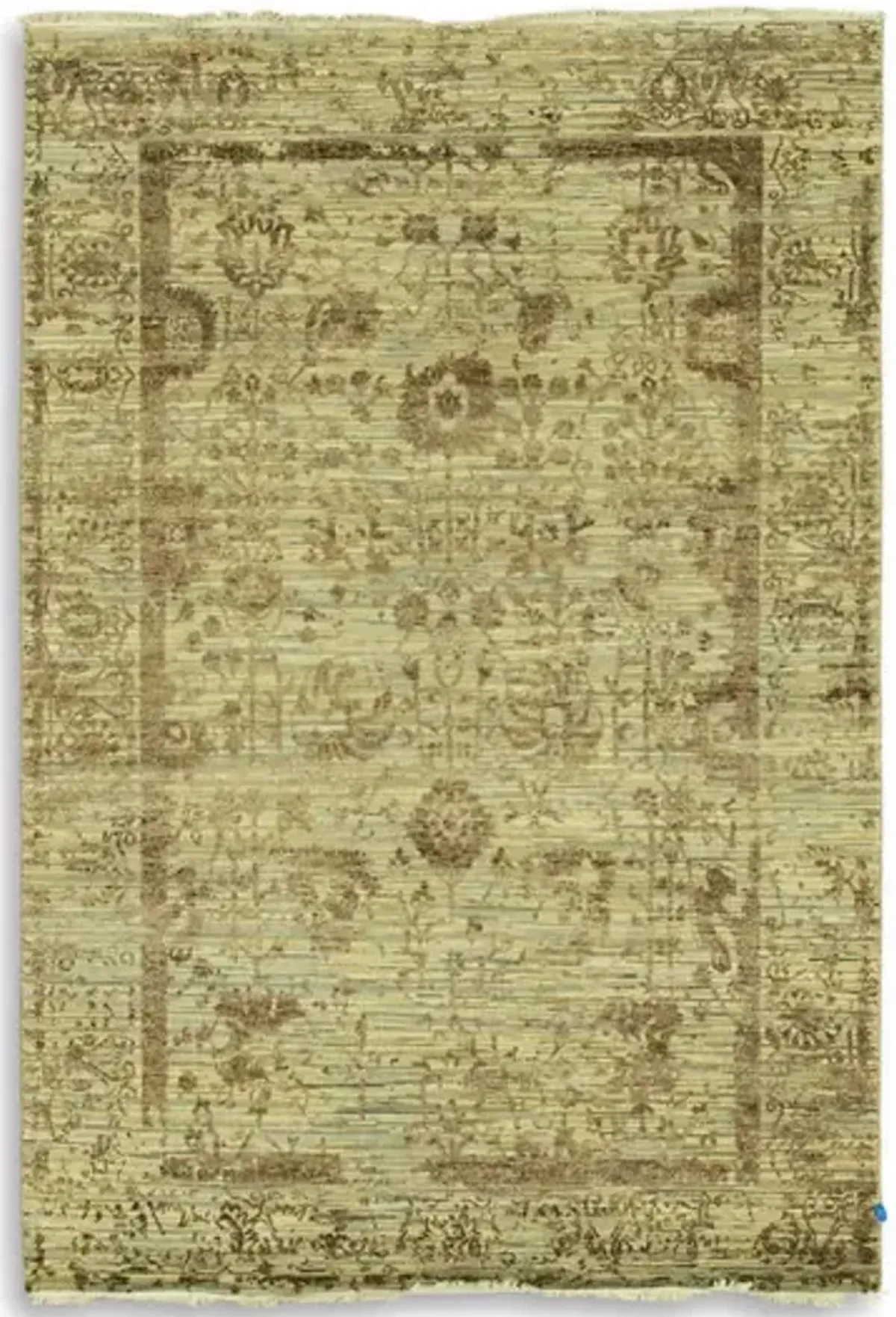Hand Knotted Area Rug - 6 0  X 8 11 